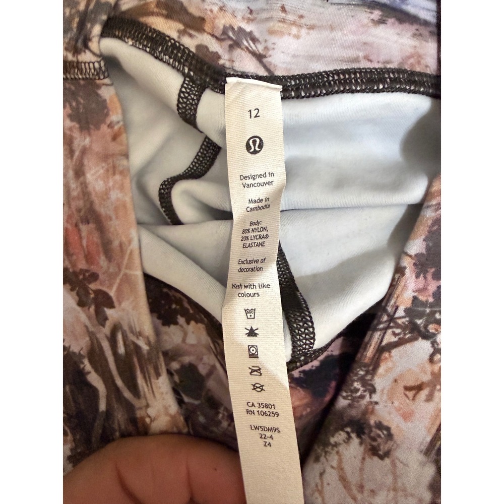 Lululemon‎ Align High-Rise Pant 28 Foliage Overlay Multi Nulu Leggings 12 NEW - Picture 2 of 4